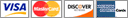 we accept visa, mastercard, discover, american express